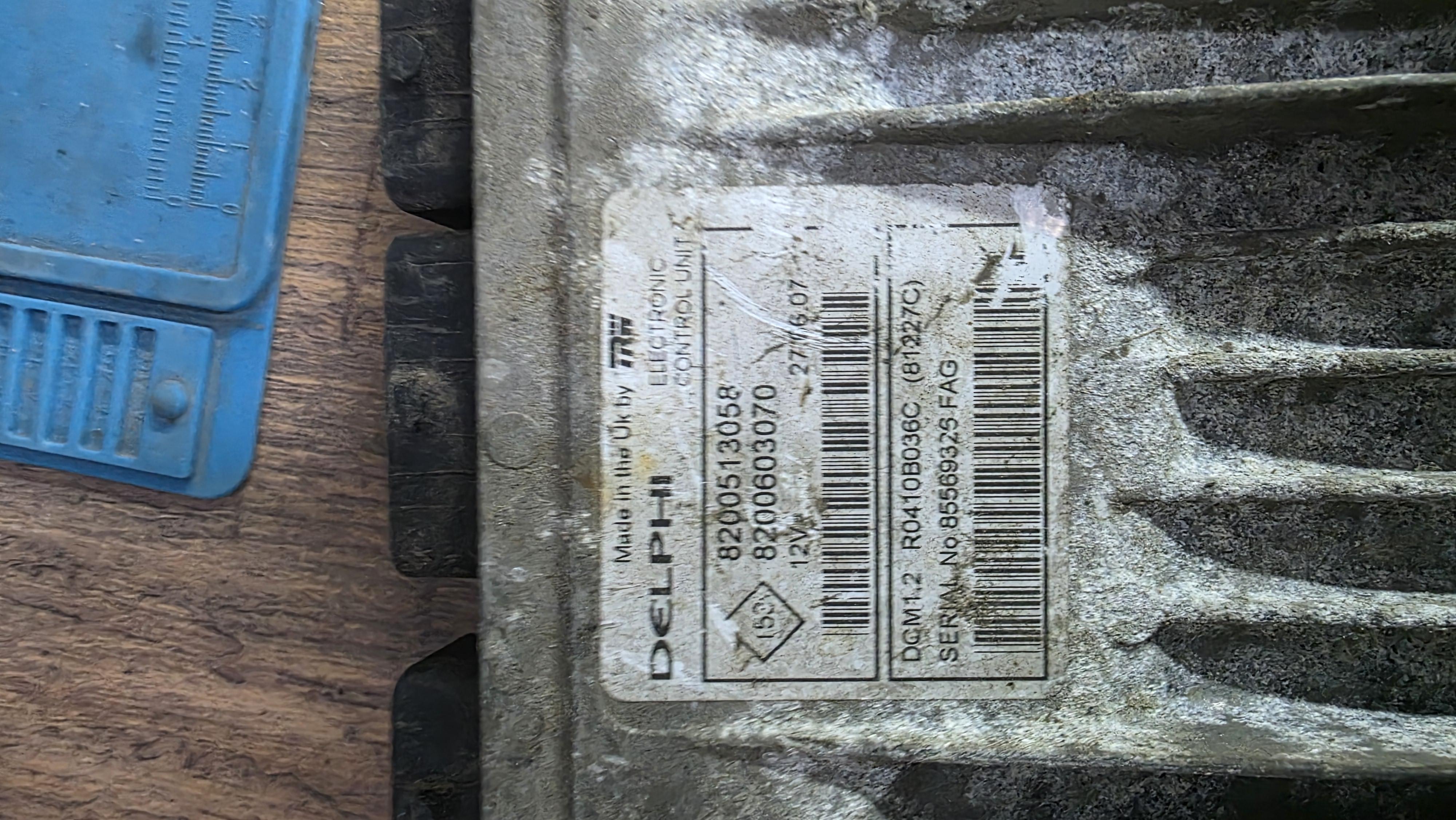 Calculator ECU dcm1.2, HW 8200513058