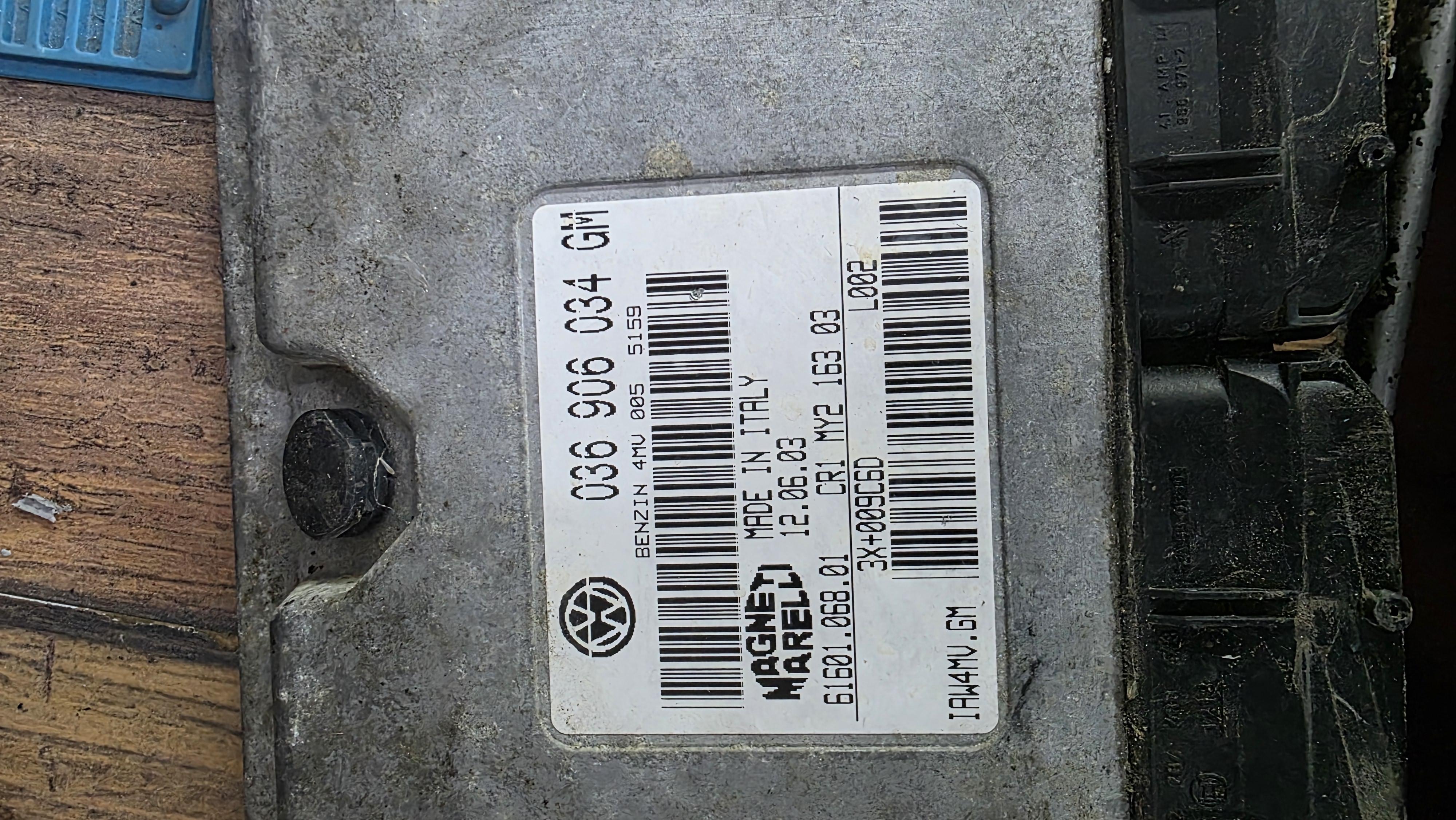 Calculator ECU benzin 4mv, HW 036906034gm